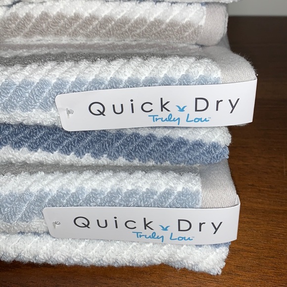 Truly Lou Bath Truly Lou Quick Dry 0 Cotton Towel Set 8piece Poshmark